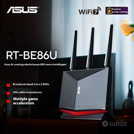 ASUS Router RT-BE86U Router WIFI 7 GAMING