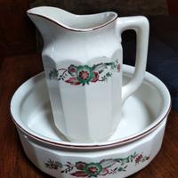 Catino con brocca della Laveno ceramiche