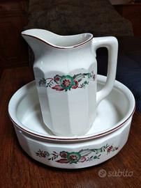 Catino con brocca della Laveno ceramiche