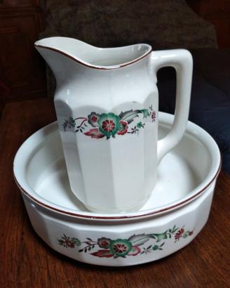 Catino con brocca della Laveno ceramiche