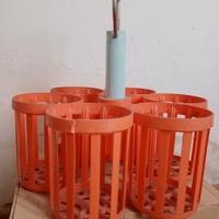 Portabottiglie Arancione degli anni60 daCollezione