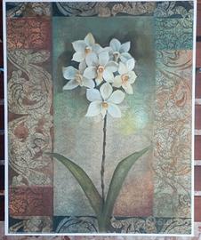 6 Stampe floreali in stile con cornice 40x50