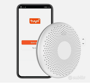 Sensore rilevatore fumo+CO2 wifi VOLCANO cert TUV