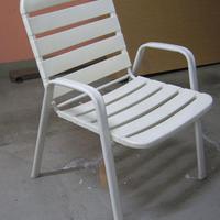 3 sedie da giardino comfort in metallo e plastica