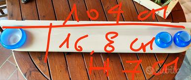 articoli da bagno originali anni 70 legno e vetro