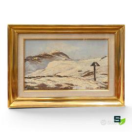 QUADRO IL COL RODELLA DAL PASSO SELLA - A. VISMARA