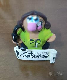 Fischietto Centralinista terracotta artigianale 