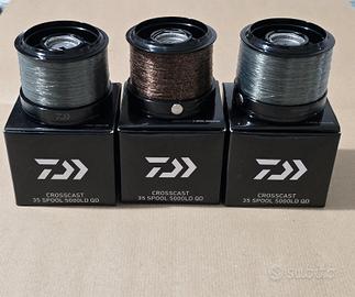  3 bobine per Daiwa Crosscast 35 spool 5000LD