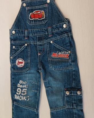 Salopette jeans, Disney Cars, 24 mesi
