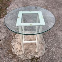 Tavolino vetro e metallo