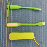 Power bank+luce+ventola kit