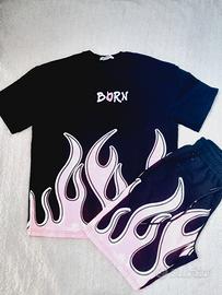 tuta con design diamme