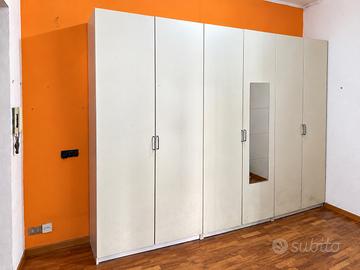 Armadio IKEA PAX 6 ante 300 bianco con accessori