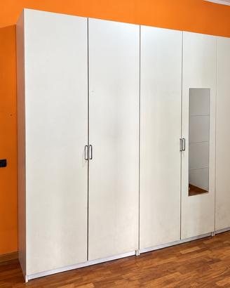 Armadio IKEA PAX 6 ante 300 bianco con accessori