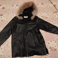 Giacca vintage donna in pelle Conbipel taglia 42