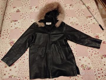 Giacca vintage donna in pelle Conbipel taglia 42