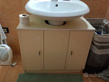 mobile sotto lavabo e colonnina