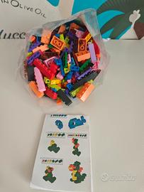 set costruzioni tipo lego 600 pz