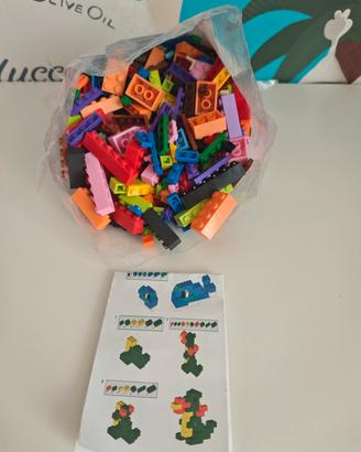 set costruzioni tipo lego 600 pz