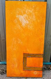 Quadro astratto dipinto a mano con colori a olio.