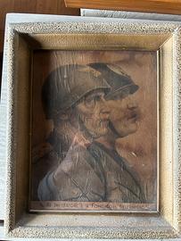 Quadro orginale  anni 30 - Benito e emanule iii