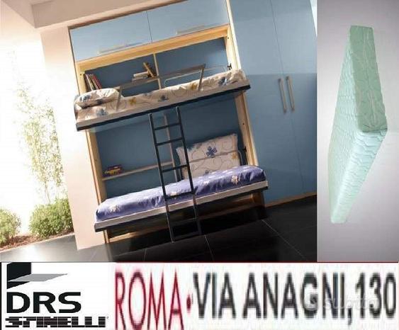 Letto a scomparsa vagone+ materasso memory crs-let