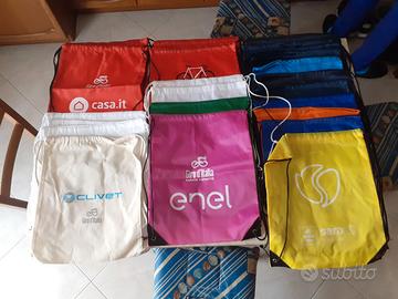 23 Sacche Zaini porta scarpe Giro d'Italia sponsor