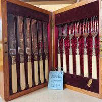 Servizio posate da dolce in Sheffield fine 800