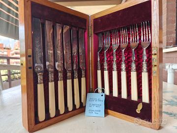 Servizio posate da dolce in Sheffield fine 800