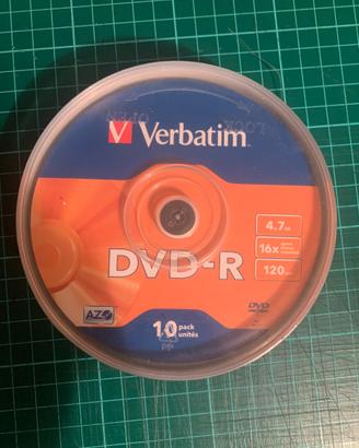 Verbatim DVD-R 4.7GB 16x AZO - 10 Pezzi