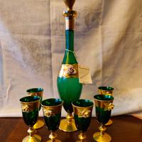 servizio vetro murano e oro