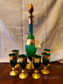 servizio vetro murano e oro