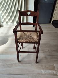 sediolino in legno per bambini
