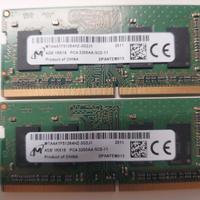 RAM di memoria ddr4 sodim totale 8 GB   gb. 4+4