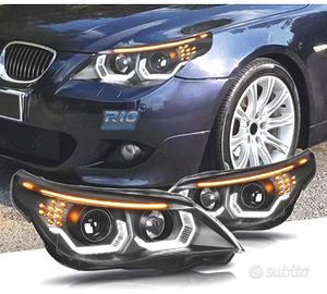 FARI BMW E60 E61 03-07 ANGEL EYES LED U HALO FONDO