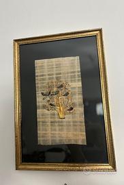 Serie di quadri dipinti su papiri originali egizi