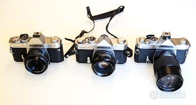 KONICA AUTOREFLEX T2, T3, T3N + 28 mm, 50mm 135mm