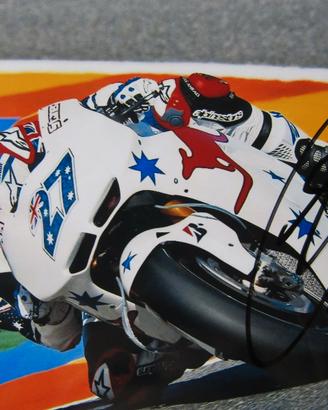 Casey Stoner autografo su foto cm 23x15 Honda