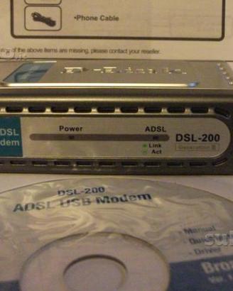 Modem adsl "D-Link" mod DSL-200