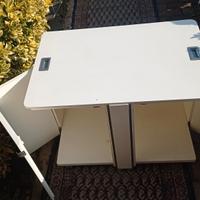 Mobile bar vintage design anni 70 con vassoio