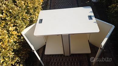 Mobile bar vintage design anni 70 con vassoio