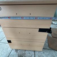 Cassettiera color faggio