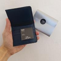 Portafoglio Go Carpisa Premium in pelle (blu navy)