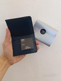 Portafoglio Go Carpisa Premium in pelle (blu navy)