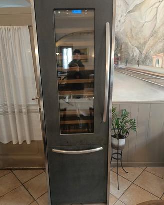 vetrina vini due  temperature con pozzetto congela