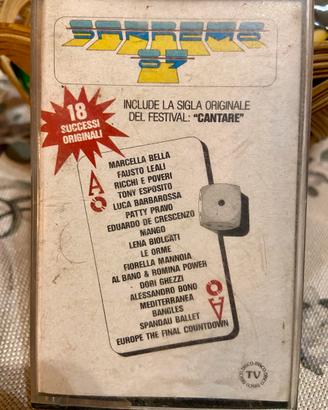 Musicassetta Sanremo 89