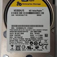 HARD DISK INTERNOVelociRaptor 300GB 10K 2.5" SATA