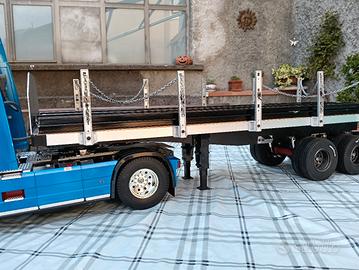 rimorchio tamiya trainer trasporto legna 