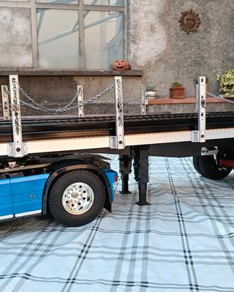 rimorchio tamiya trainer trasporto legna 