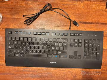 Tastiera Logitech USB nera